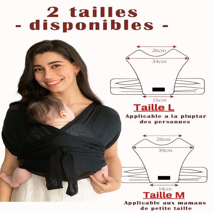 Echarpe porte bébé Air Mesh 0-12 mois