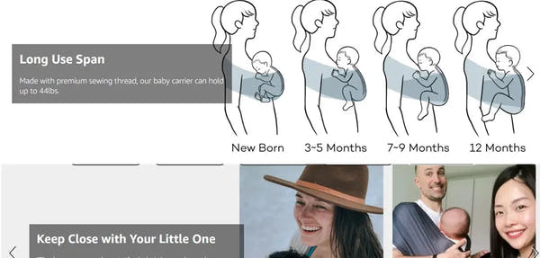 Echarpe porte bébé