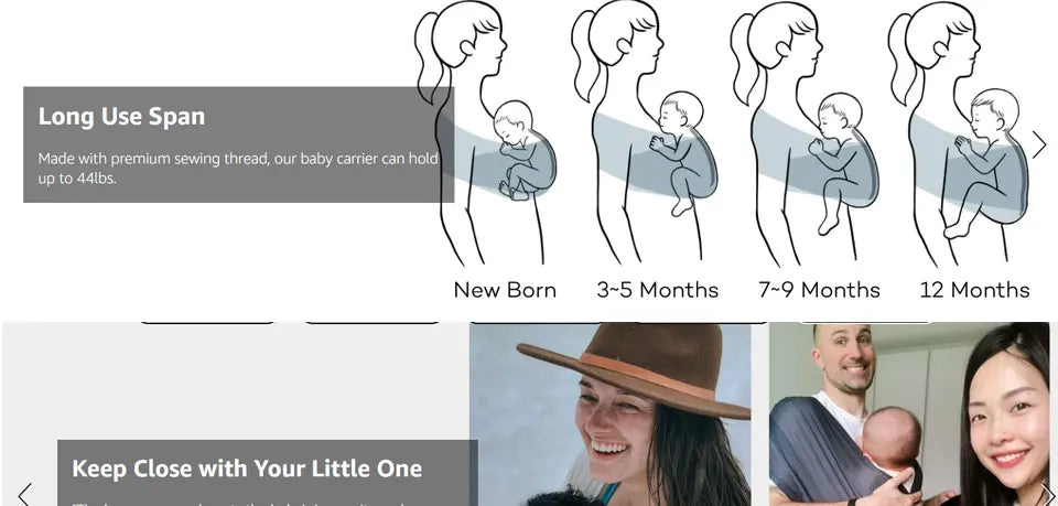 Echarpe porte bébé