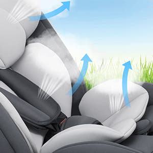 AP02 KL005 Siège auto bébé siège enfant rotatif à 360° avec ISOFIX et position de repos, groupe 0+1/2/3 (9-36 kg/0-12 ans), ceinture de sécurité 5 points, siège auto e