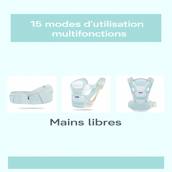 Porte-bébé ergonomique 0-4 ans