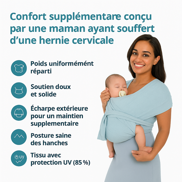 Echarpe porte bébé Air Mesh 0-12 mois