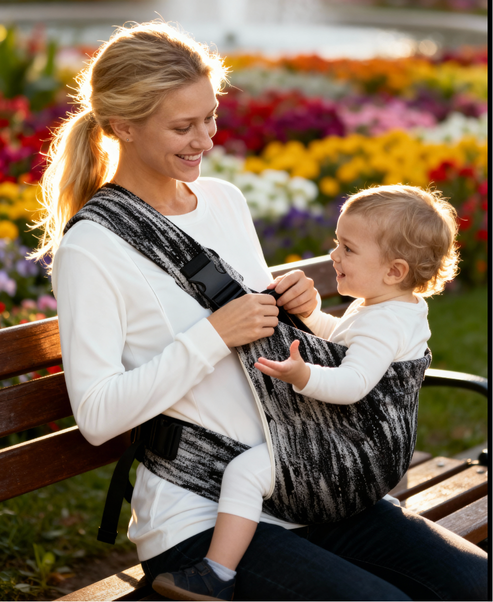 Echarpe porte bébé Dark Leopard