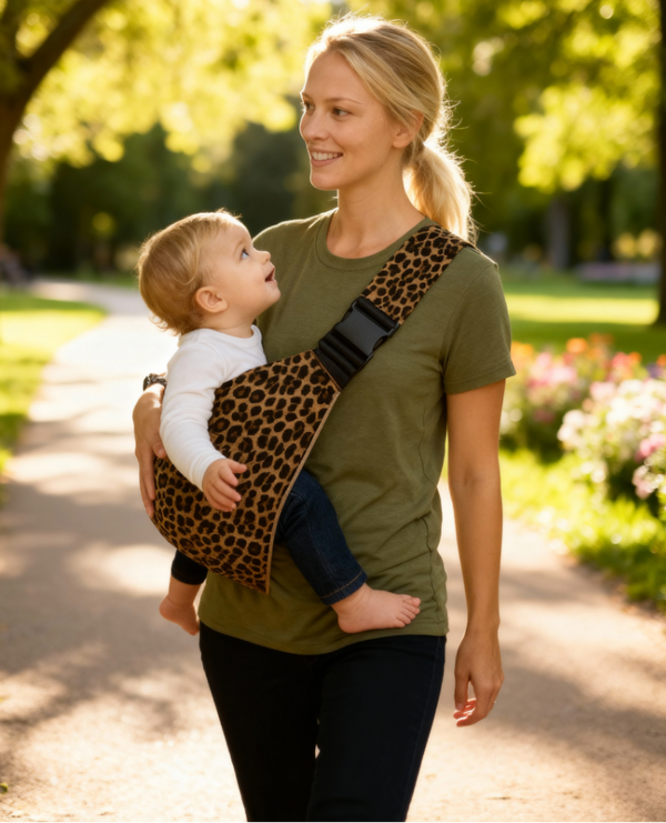 Echarpe porte bébé Dark Leopard