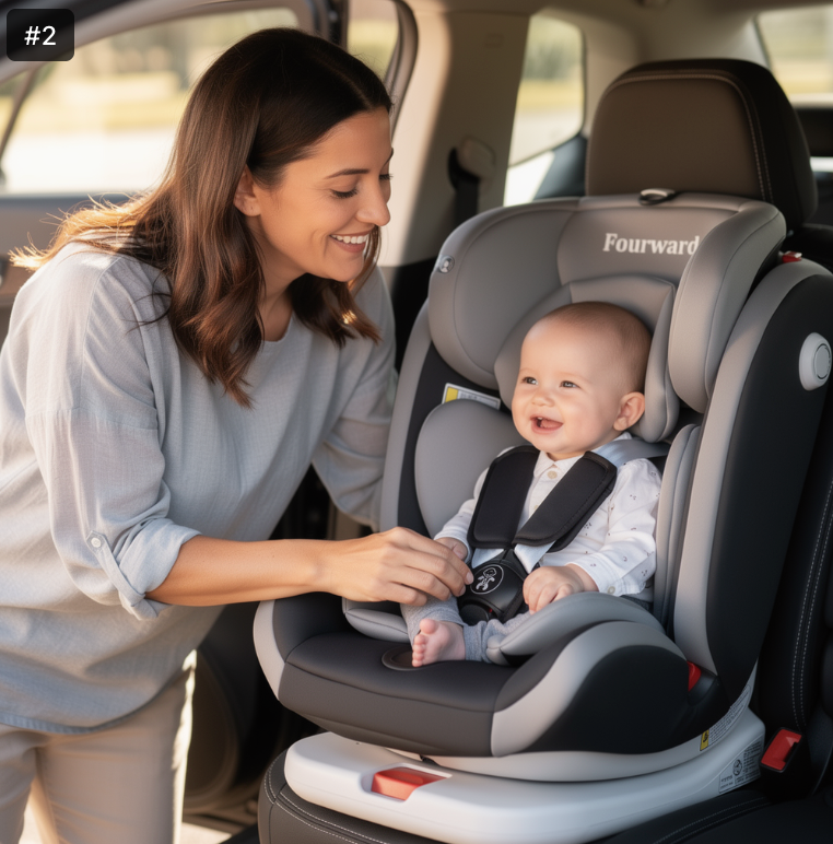 Siége auto évolutif 360° 0 à 12 ans ceinture de sécurité 5 points