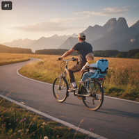 Porte bébé vélo avec garde-corps en forme de U
