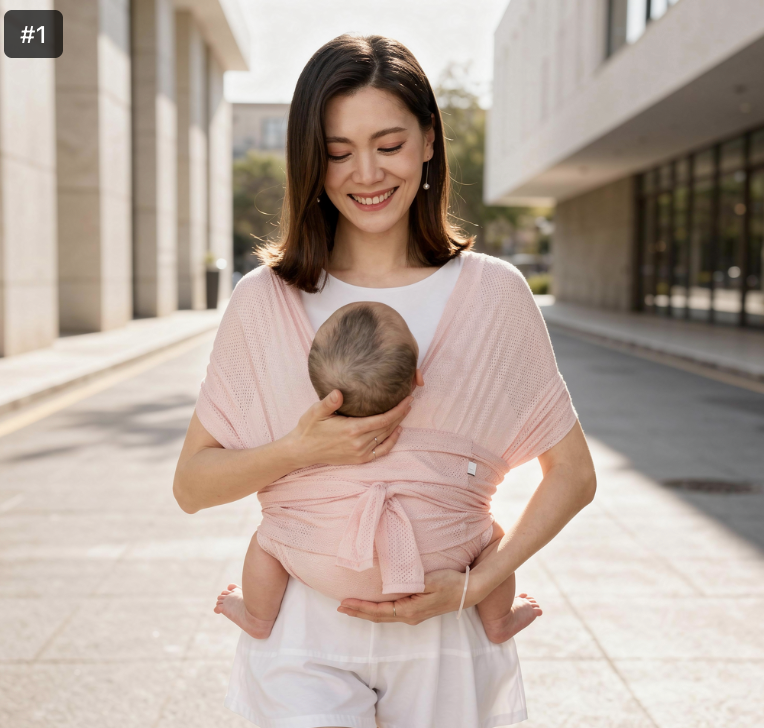 Echarpe porte bébé Air Mesh 0-12 mois