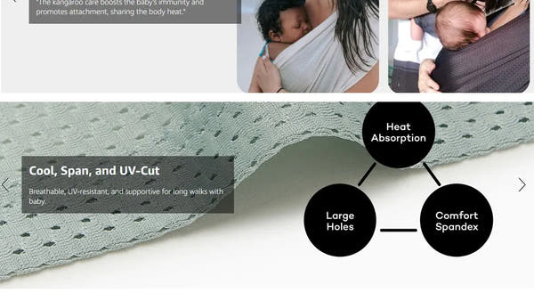 Echarpe porte bébé