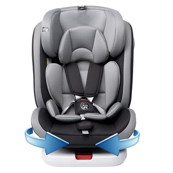 AP02 KL005 Siège auto bébé siège enfant rotatif à 360° avec ISOFIX et position de repos, groupe 0+1/2/3 (9-36 kg/0-12 ans), ceinture de sécurité 5 points, siège auto e